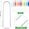 imageGeosar 20 Pcs 9 inch Chicken Wire Cloche Plant Protector Cover Metal Garden Cloche Dome for Plants Chicken Wire Protection Basket with Garden Stakes for Avoiding Rabbit Bird Small Animals Eat BlackWhite