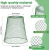 imageGeosar 20 Pcs 9 inch Chicken Wire Cloche Plant Protector Cover Metal Garden Cloche Dome for Plants Chicken Wire Protection Basket with Garden Stakes for Avoiding Rabbit Bird Small Animals Eat BlackGreen
