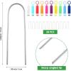 imageGeosar 20 Pcs 9 inch Chicken Wire Cloche Plant Protector Cover Metal Garden Cloche Dome for Plants Chicken Wire Protection Basket with Garden Stakes for Avoiding Rabbit Bird Small Animals Eat BlackWhite