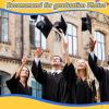 imageGeosar 48 Pcs Graduation Cords Honor Cords with Tassel for Bachelor Master Doctor Graduation Ceremonies Blue and WhiteBlack
