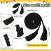 imageGeosar 48 Pcs Graduation Cords Honor Cords with Tassel for Bachelor Master Doctor Graduation Ceremonies Blue and WhiteBlack
