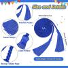 imageGeosar 48 Pcs Graduation Cords Honor Cords with Tassel for Bachelor Master Doctor Graduation Ceremonies Blue and WhiteBlue