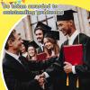 imageGeosar 48 Pcs Graduation Cords Honor Cords with Tassel for Bachelor Master Doctor Graduation Ceremonies Blue and WhiteGold