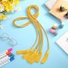 imageGeosar 48 Pcs Graduation Cords Honor Cords with Tassel for Bachelor Master Doctor Graduation Ceremonies Blue and WhiteGold
