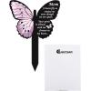 imageMom Memorial Stakes Cemetery Grave Plaque Stake Markers Memorial Butterfly Plaques for Outdoors Sympathy Garden Stake Acrylic Waterproof Garden Grave DecorationCute StyleCute Style