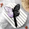 imageMom Memorial Stakes Cemetery Grave Plaque Stake Markers Memorial Butterfly Plaques for Outdoors Sympathy Garden Stake Acrylic Waterproof Garden Grave DecorationCute StyleCute Style