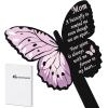imageMom Memorial Stakes Cemetery Grave Plaque Stake Markers Memorial Butterfly Plaques for Outdoors Sympathy Garden Stake Acrylic Waterproof Garden Grave DecorationCute StyleCute Style
