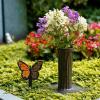 imageMom Memorial Stakes Cemetery Grave Plaque Stake Markers Memorial Butterfly Plaques for Outdoors Sympathy Garden Stake Acrylic Waterproof Garden Grave DecorationCute StyleRetro Style