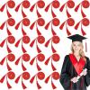 imageGeosar 48 Pcs Graduation Cords Honor Cords with Tassel for Bachelor Master Doctor Graduation Ceremonies Blue and WhiteRed