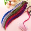 image78 Pieces Synthetic Feather Hair Mixed Color Feather Extensions Not Real Hair Extensions Colorful Long Straight for Party Teen Girl 13 Colors
