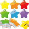 imageGeosar 90 Pieces Star Cutouts Confetti 59 Inch Bulletin Board Stars Classroom Cutouts Decorations Assorted Colors Accent Large Smile Face Star for Teachers Kids DIY Craft School Chalkboard Wall Decor