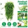 imageGeosar 110 Pcs Artificial Hanging Plants 32 Inch Hanging Boston Ferns Plastic Fake Plants for Wall Room Garden Wedding Garland Indoor Outdoor Decoration No Basket56