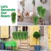 imageGeosar 110 Pcs Artificial Hanging Plants 32 Inch Hanging Boston Ferns Plastic Fake Plants for Wall Room Garden Wedding Garland Indoor Outdoor Decoration No Basket48