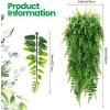 imageGeosar 110 Pcs Artificial Hanging Plants 32 Inch Hanging Boston Ferns Plastic Fake Plants for Wall Room Garden Wedding Garland Indoor Outdoor Decoration No Basket48