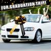 imageGeosar 20 Inch Graduate Big Car Bow Large Giant Graduation Congratulations Car Bow Ribbon for 2025 Graduation Gift Birthday Party Decoration Black Gold
