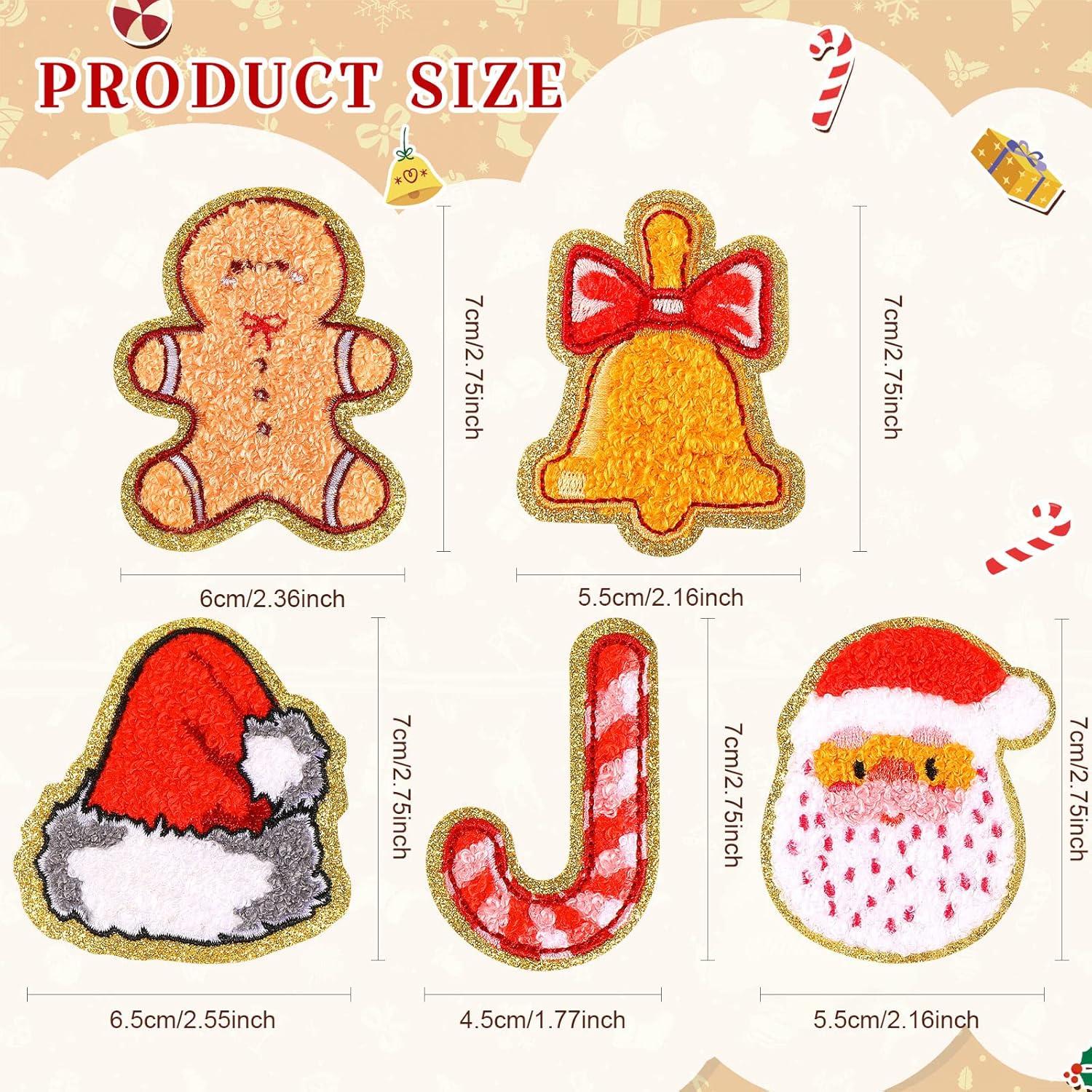 imageGeosar 20 Pcs Halloween Self Adhesive Patches Boo Cute Ghost Sew on Stickers Applique Washable for DIY Crafts T Shirt Clothing Jackets Backpacks Jeans Party Decorations Pink BooSanta