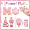 imageGeosar 20 Pcs Halloween Self Adhesive Patches Boo Cute Ghost Sew on Stickers Applique Washable for DIY Crafts T Shirt Clothing Jackets Backpacks Jeans Party Decorations Pink BooPink Merry