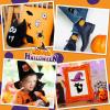 imageGeosar 20 Pcs Halloween Self Adhesive Patches Boo Cute Ghost Sew on Stickers Applique Washable for DIY Crafts T Shirt Clothing Jackets Backpacks Jeans Party Decorations Pink BooPumpkin