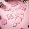 imageGeosar 20 Pcs Halloween Self Adhesive Patches Boo Cute Ghost Sew on Stickers Applique Washable for DIY Crafts T Shirt Clothing Jackets Backpacks Jeans Party Decorations Pink BooPink Candy