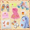 imageGeosar 20 Pcs Halloween Self Adhesive Patches Boo Cute Ghost Sew on Stickers Applique Washable for DIY Crafts T Shirt Clothing Jackets Backpacks Jeans Party Decorations Pink BooSanta