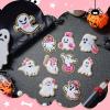 imageGeosar 20 Pcs Halloween Self Adhesive Patches Boo Cute Ghost Sew on Stickers Applique Washable for DIY Crafts T Shirt Clothing Jackets Backpacks Jeans Party Decorations Pink BooPink Ghost