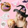imageGeosar 20 Pcs Halloween Self Adhesive Patches Boo Cute Ghost Sew on Stickers Applique Washable for DIY Crafts T Shirt Clothing Jackets Backpacks Jeans Party Decorations Pink BooPink Boo