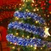 imageGeosar 262 Feet Christmas Tinsel Garland Decoration Metallic Tinsel Twist Garland Halloween Christmas Tree Artificial Hanging Ornament for Birthday Party DecorationBlueBule