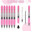 imageGeosar 48 Pcs Breast Cancer Awareness Ribbon Pen Bulk Pink Gel Retractable Black Ink Fine Point Pen for Girls Women Breast Cancer Mental Health Ovarian Cervical48
