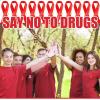 imageGeosar 50 Pcs Red Ribbon Pins AntiDrugs Awareness Say No to Drugs Red Ribbon with Safety Pins Public Campaign Party Favors Supplies