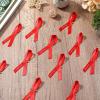 imageGeosar 50 Pcs Red Ribbon Pins AntiDrugs Awareness Say No to Drugs Red Ribbon with Safety Pins Public Campaign Party Favors Supplies