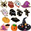 imageGeosar 20 Pcs Halloween Self Adhesive Patches Boo Cute Ghost Sew on Stickers Applique Washable for DIY Crafts T Shirt Clothing Jackets Backpacks Jeans Party Decorations Pink BooPumpkin