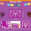 imageGeosar 118 Pcs Mexican Party Decorations Include Marigold Flowers Dia De Los Muertos Banner for Day of The Dead Cinco De Mayo Mexican Fiesta Party Diwali Supplies OrangeOrange and Yellow