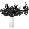 imageGeosar 36 Pcs Christmas Glittered Berries Stems 79 Inch Artificial Berries Sprays Branches Floral Pick for Christmas Tree Ornament DIY Xmas Wreath Crafts Home DecorTurquoisePure ColorBlack