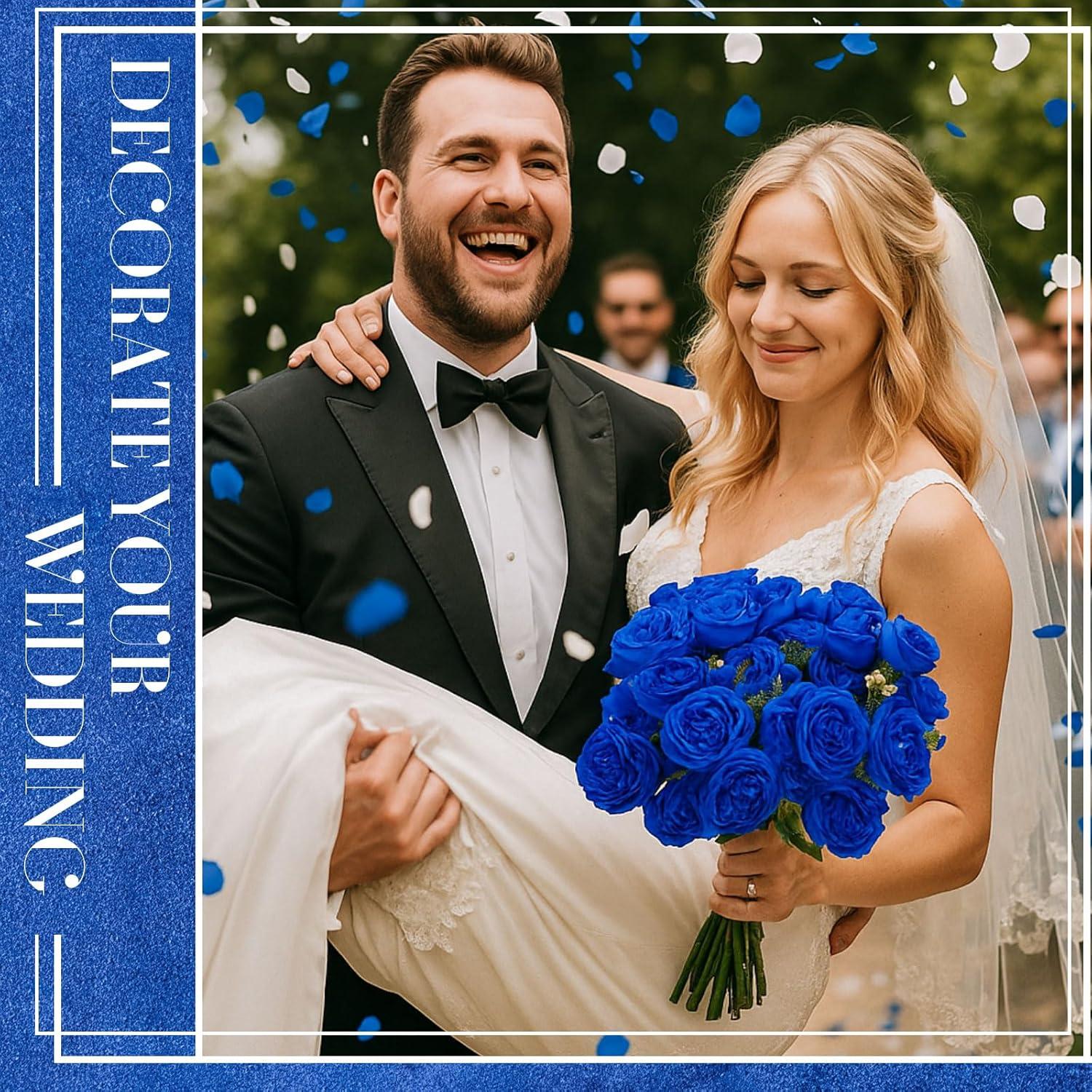 imageGeosar 16 Bundles Artificial Peonies Flowers Fake Silk Peony Bouquet Faux Peonies Flowers Bulk for Decoration Vase Floral Arrangements Wedding Party Table Dusty PinkDusty RoseRoyal Blue