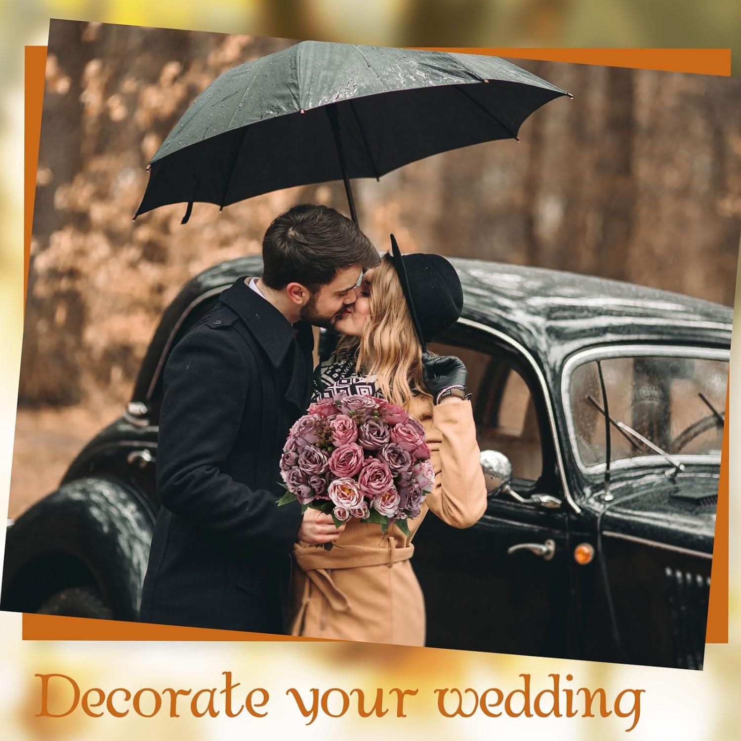 imageGeosar 16 Bundles Artificial Peonies Flowers Fake Silk Peony Bouquet Faux Peonies Flowers Bulk for Decoration Vase Floral Arrangements Wedding Party Table Dusty PinkDusty RosePlum Purple