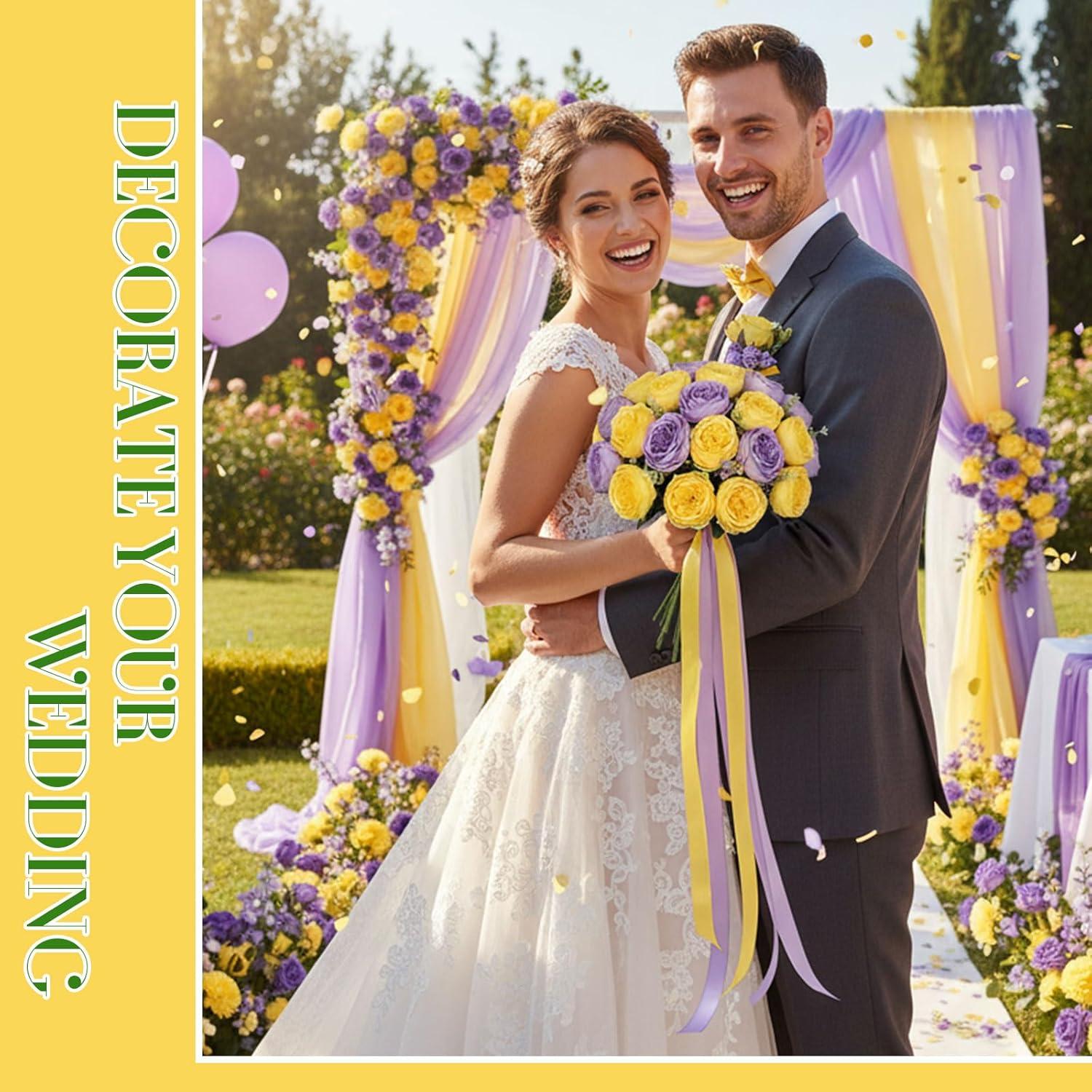 imageGeosar 16 Bundles Artificial Peonies Flowers Fake Silk Peony Bouquet Faux Peonies Flowers Bulk for Decoration Vase Floral Arrangements Wedding Party Table Dusty PinkDusty RosePurple  Yellow  16 Bundles