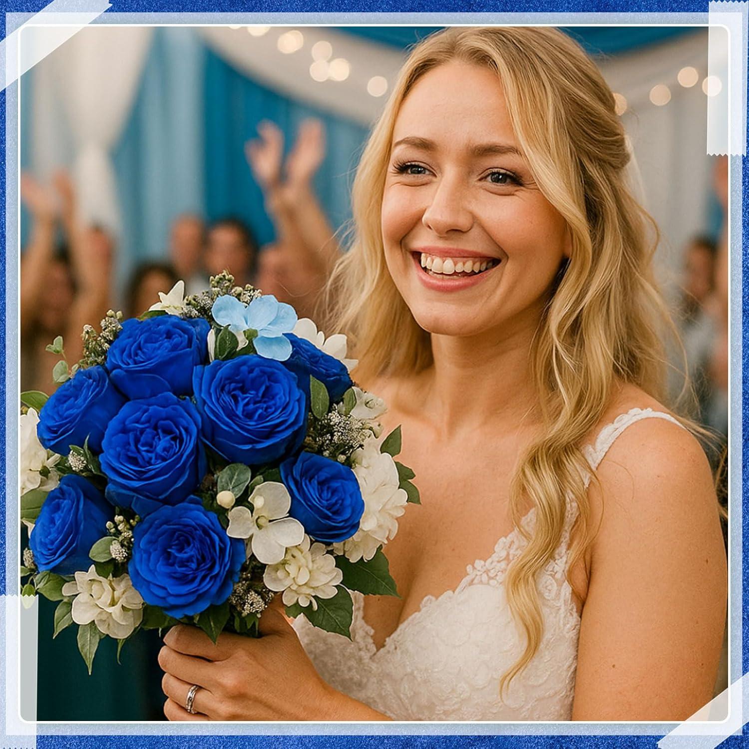 imageGeosar 16 Bundles Artificial Peonies Flowers Fake Silk Peony Bouquet Faux Peonies Flowers Bulk for Decoration Vase Floral Arrangements Wedding Party Table Dusty PinkDusty RoseRoyal Blue