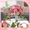 imageGeosar 16 Bundles Artificial Peonies Flowers Fake Silk Peony Bouquet Faux Peonies Flowers Bulk for Decoration Vase Floral Arrangements Wedding Party Table Dusty PinkDusty RosePink Lavender