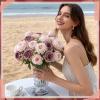 imageGeosar 16 Bundles Artificial Peonies Flowers Fake Silk Peony Bouquet Faux Peonies Flowers Bulk for Decoration Vase Floral Arrangements Wedding Party Table Dusty PinkDusty RoseDusty Rose