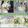imageGeosar 16 Bundles Artificial Peonies Flowers Fake Silk Peony Bouquet Faux Peonies Flowers Bulk for Decoration Vase Floral Arrangements Wedding Party Table Dusty PinkDusty RoseWhite  Green