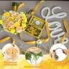 imageGeosar 16 Bundles Artificial Peonies Flowers Fake Silk Peony Bouquet Faux Peonies Flowers Bulk for Decoration Vase Floral Arrangements Wedding Party Table Dusty PinkDusty RoseYellow  Champagne
