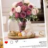 imageGeosar 16 Bundles Artificial Peonies Flowers Fake Silk Peony Bouquet Faux Peonies Flowers Bulk for Decoration Vase Floral Arrangements Wedding Party Table Dusty PinkDusty RoseDusty Pink  Dusty Rose