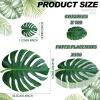 imageGeosar 200 Disposable Paper Placemats and Coasters Set Paper Woven Placemat with Coasters Outdoor Indoor for Farmhouse Rustic Dining Table Decoration Shower BirthdayPalm Leaf