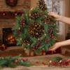 imageGeosar 24 Pieces Christmas Artificial Greenery Pine Branches Small Holly Artificial Berries Picks Bulk for Crafts Wreath Decorations Xmas Tree Party Gift for Christmas Holiday Decor RedCopper