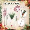 imageGeosar 24 Pieces Christmas Artificial Greenery Pine Branches Small Holly Artificial Berries Picks Bulk for Crafts Wreath Decorations Xmas Tree Party Gift for Christmas Holiday Decor RedPink