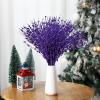 imageGeosar 30 Pcs Christmas Artificial Glitter Berry Stem Decorations 17 Inch Faux Stick Floral Pick Centerpiece Bouquet Flower Bead Twigs for Centerpiece Tree Wreath Xmas Ornaments HomeBurgundyPurple