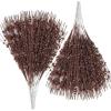 imageGeosar 30 Pcs Christmas Artificial Glitter Berry Stem Decorations 17 Inch Faux Stick Floral Pick Centerpiece Bouquet Flower Bead Twigs for Centerpiece Tree Wreath Xmas Ornaments HomeBurgundyBrown