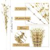 imageGeosar 30 Pcs Christmas Artificial Glitter Berry Stem Decorations 17 Inch Faux Stick Floral Pick Centerpiece Bouquet Flower Bead Twigs for Centerpiece Tree Wreath Xmas Ornaments HomeBurgundyGold
