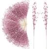 imageGeosar 30 Pcs Christmas Artificial Glitter Berry Stem Decorations 17 Inch Faux Stick Floral Pick Centerpiece Bouquet Flower Bead Twigs for Centerpiece Tree Wreath Xmas Ornaments HomeBurgundyPink