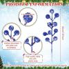 imageGeosar 30 Pieces Artificial Christmas Berry Picks with Snowflake Glitter Artificial Holly Berry Stems for Christmas Tree Ornaments Vases DIY Crafts Home Wedding Party Holiday DecorWhiteBlue